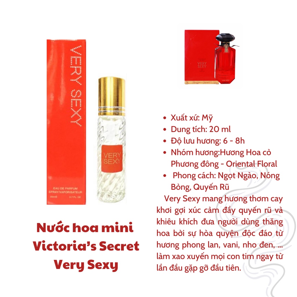 Nước hoa chiết mini dạng xịt 20ml