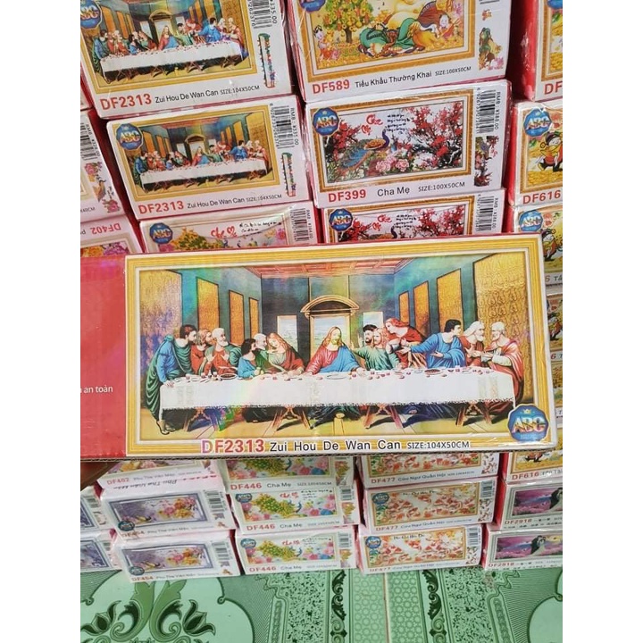 Tranh đính đá 12 ông tông đồ,tranh gắn đá chưa gắn.