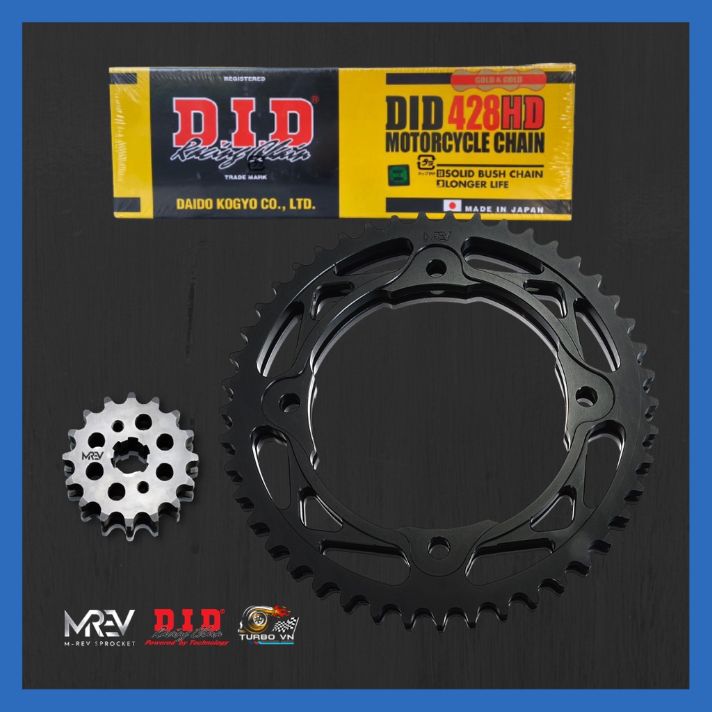 Nhông Sên Dĩa MREV cho xe Kawasaki KLX 150L, KLX 150BF / D-Tracker 150