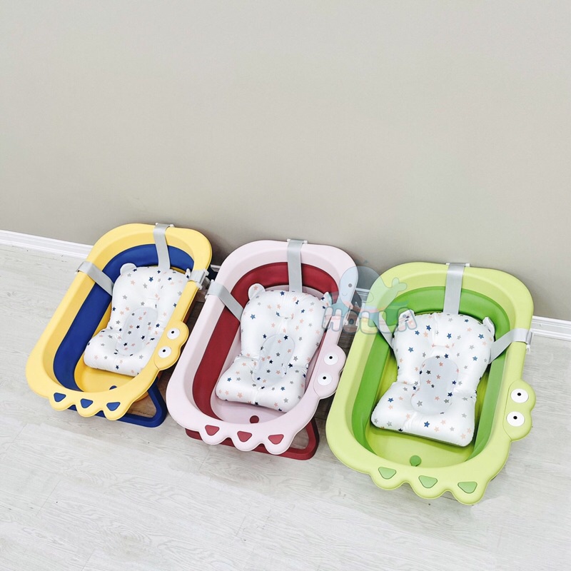 Chậu Tắm Hình Cá Sấu Gấp Gọn Kèm Phao Holla HL 03139