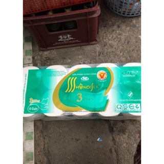 Giấy vệ sinh Hà Nội cao cấp 3 lớp siêu dai không lõi trọng lượng 1,6kg/bịch