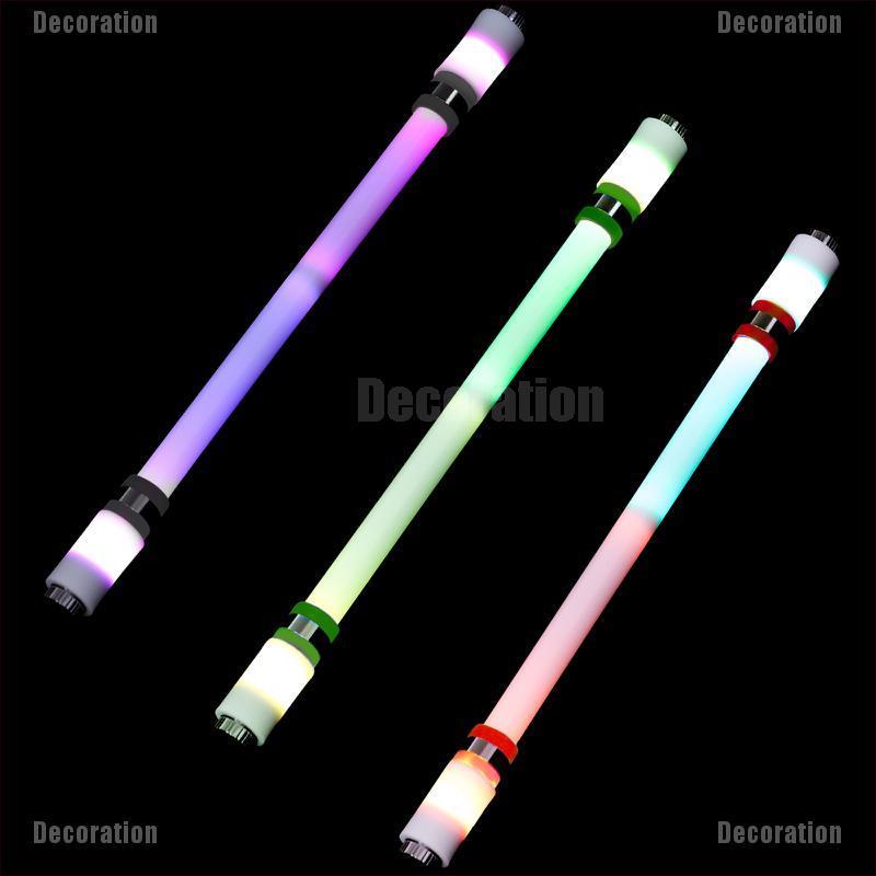 Decoration 3 Pieces Spinning Pens LED Rotating Playing Pen Flash Glow Rolling Finger Rotati