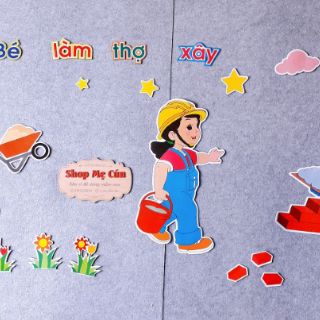 Tranh góc mầm non