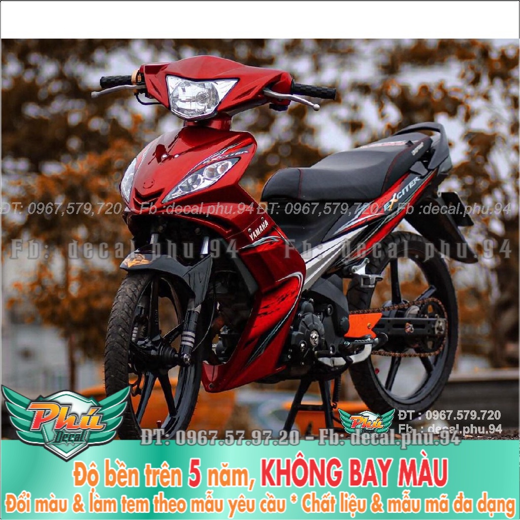 Tem Rời Ex 2006-2010 đỏ đen (K) -1