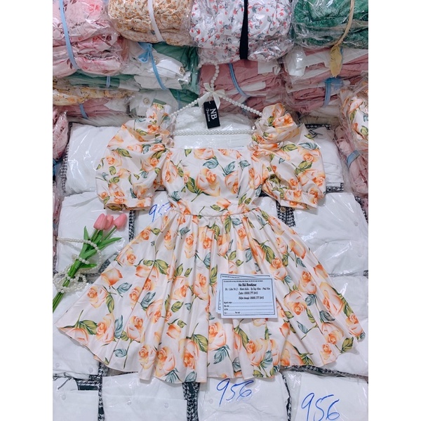 (Mẫu mới) đầm hoa xinh xoè 2 lớp, free size | BigBuy360 - bigbuy360.vn