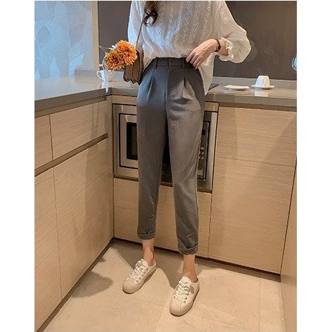 QUẦN BAGGY CÔNG SỞ GẤU GẬP CHẤT TUYẾT MƯA FROM DÁNG ĐẸP KHÔNG XÙ LÔNG THỜI TRANG BANAMO FASHION QUẦN BAGGY GẤU GẬP 8327