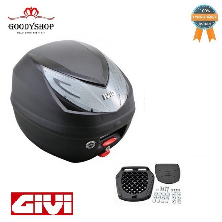 Thùng Đựng Đồ Xe Máy Givi E250N2 Monolock  25 Lít Tặng đế đệm Hàng chính hãng