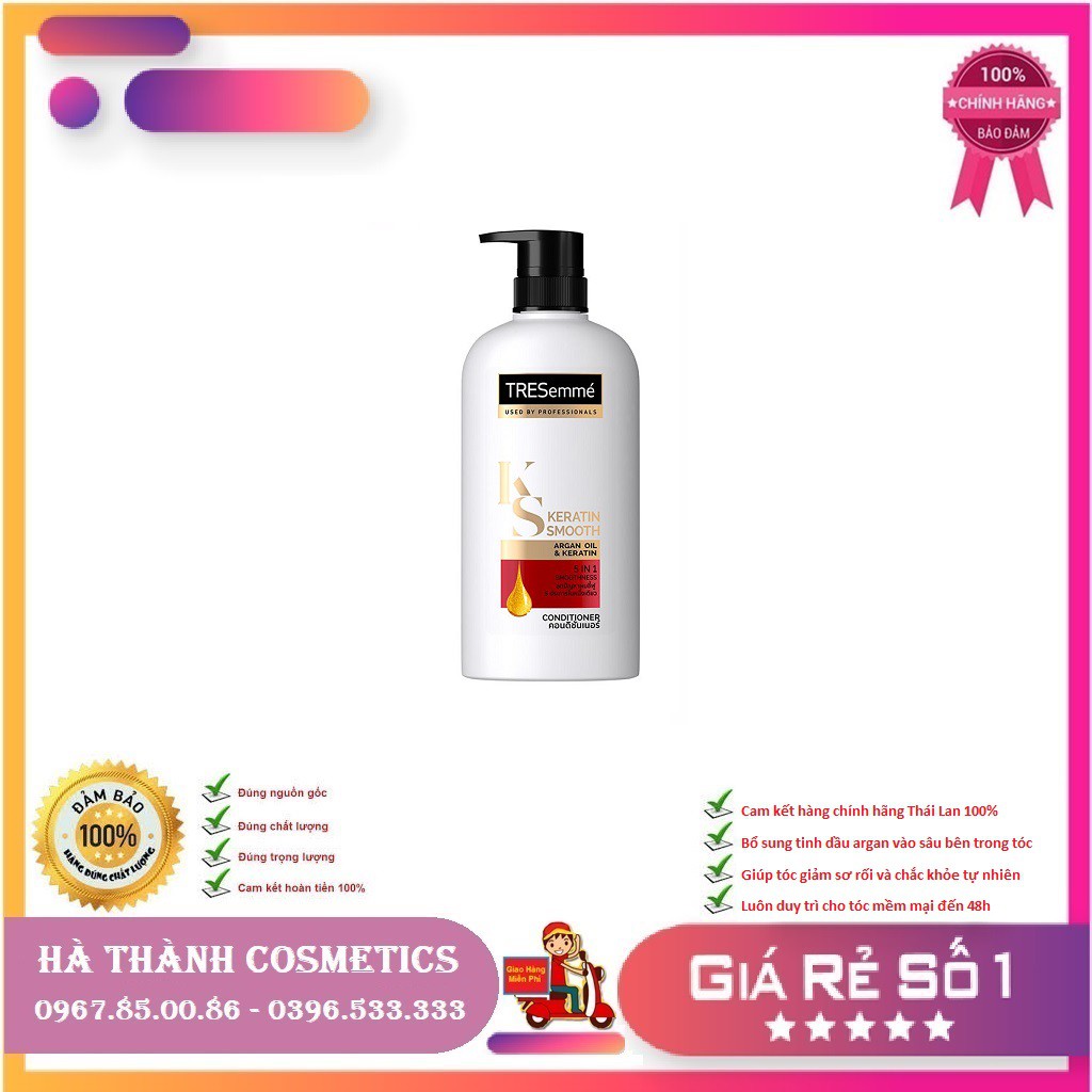 Dầu Gội TRESEME Thái Lan 450ml Tinh Dầu Keratin Vào Nếp Suôn Mượt, Cam Kết Hàng Chính Hãng Thái Lan