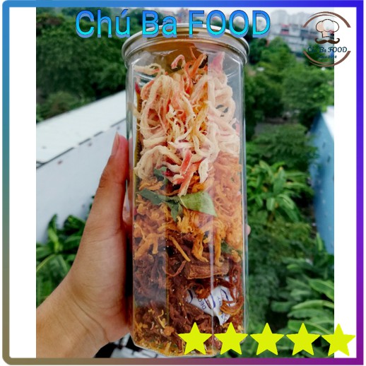 Khô Mix 3 Vị ⚡Mực,Gà,Heo⚡Chú Ba FOOD | Mực sợi-Gà chanh-Heo tỏi Ngon, Chất lượng | BigBuy360 - bigbuy360.vn