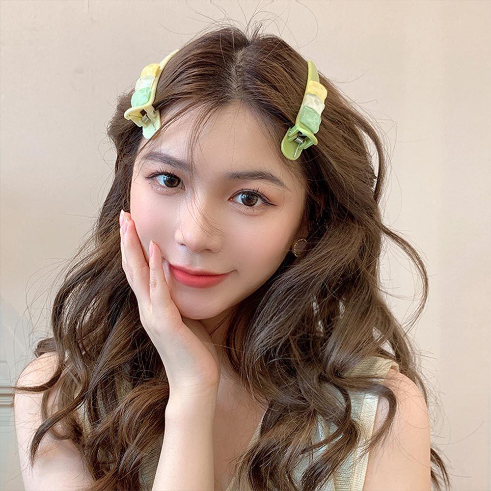 Kẹp Tóc Mỏ Vịt Bằng Acrylic Xinh Xắn WMES15H Cho Bạn Gái