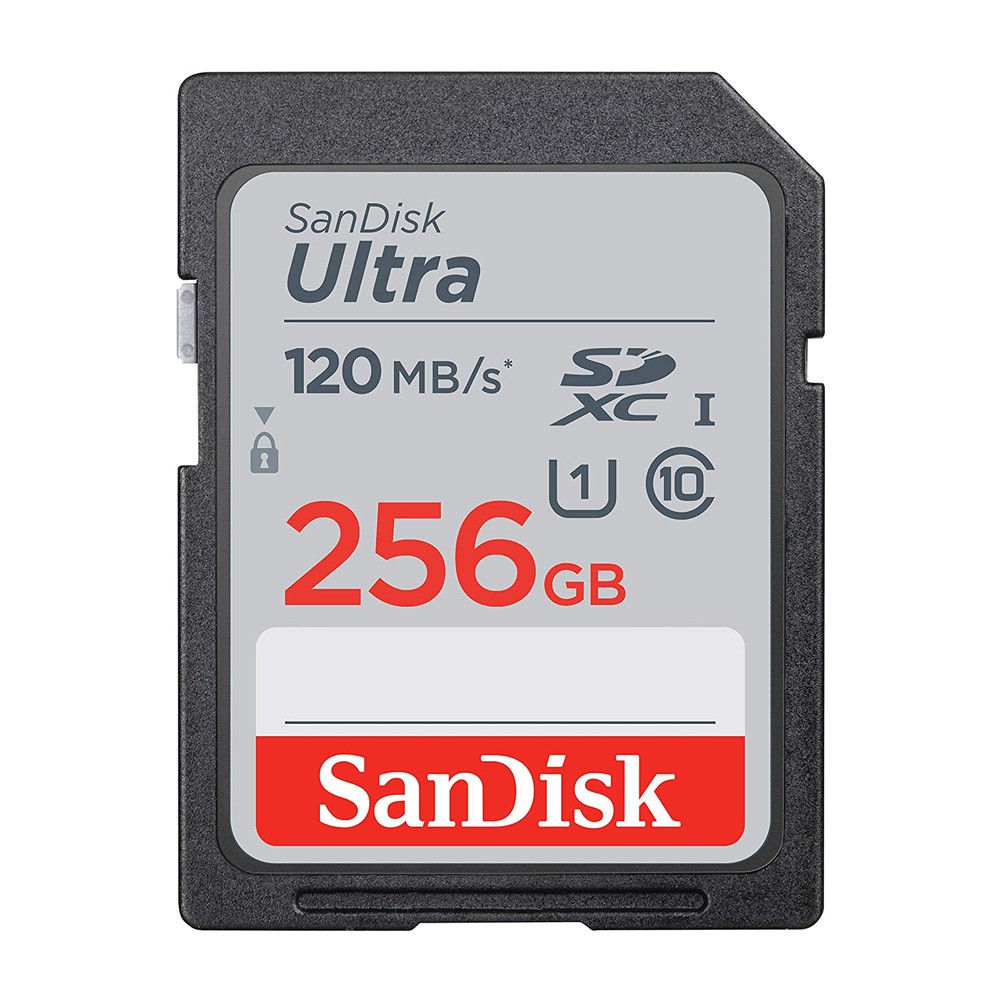 Thẻ nhớ Máy Ảnh SDXC SanDisk Ultra 256GB 800x 120MB/s (Xám) - New Model