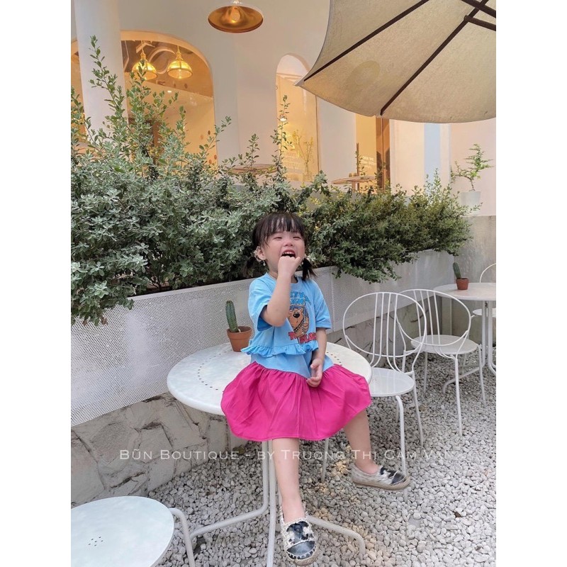 VNU200 - VÁY ĐÔI SUÔNG GẤU PHỐI MÀU CHO MẸ VÀ BÉ | BigBuy360 - bigbuy360.vn