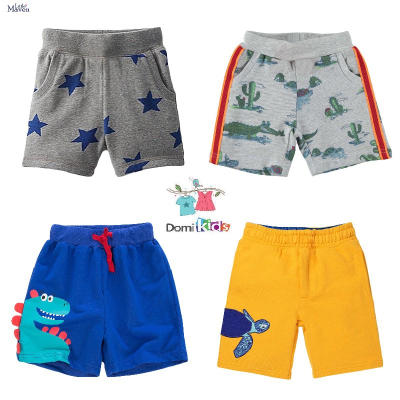 [Chính Hãng] Quần đùi Cho Bé Trai Little Maven – Short Domikids Từ 2-7 Tuổi Phong Cách Âu Mỹ