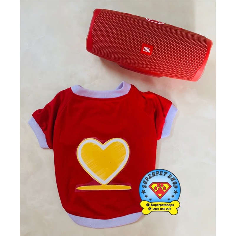 ÁO THÚ CƯNG NOEL TIM VÀNG SIÊU XINH GIÁ RẺ