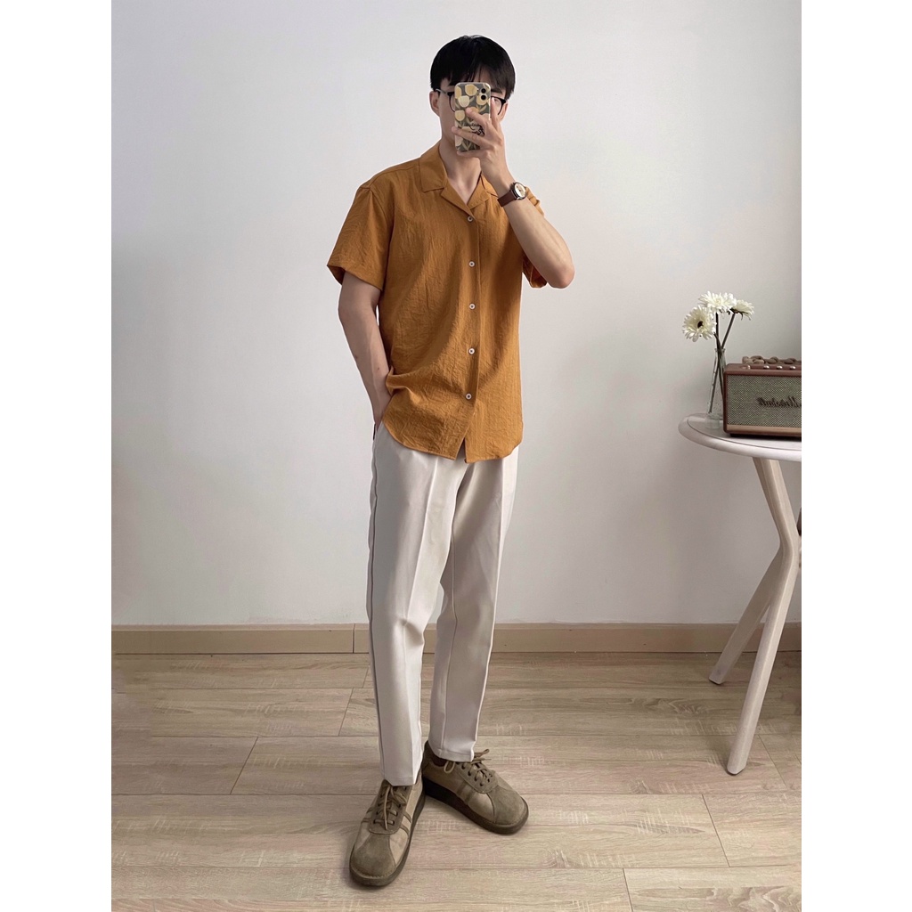 NOBITA HOME - SƠ MI TAY NGẮN VẢI LINEN BRAINTREE