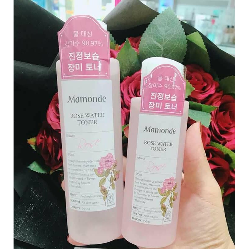 NƯỚC HOA HỒNG MAMONDE TONER HOA HỒNG/DIẾP CÁ 250ML