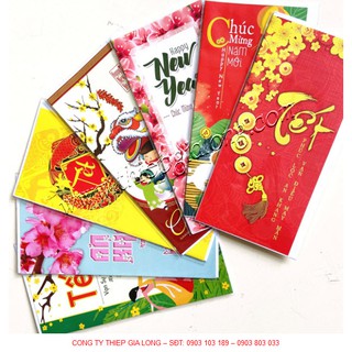 COMBO 50 THIỆP TẾT 9X19cm