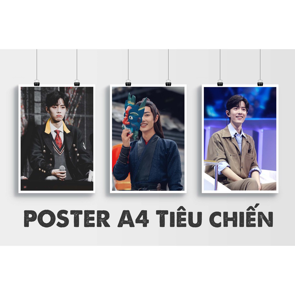 Poster Tiêu Chiến A4 230g   THEO YÊU CẦU