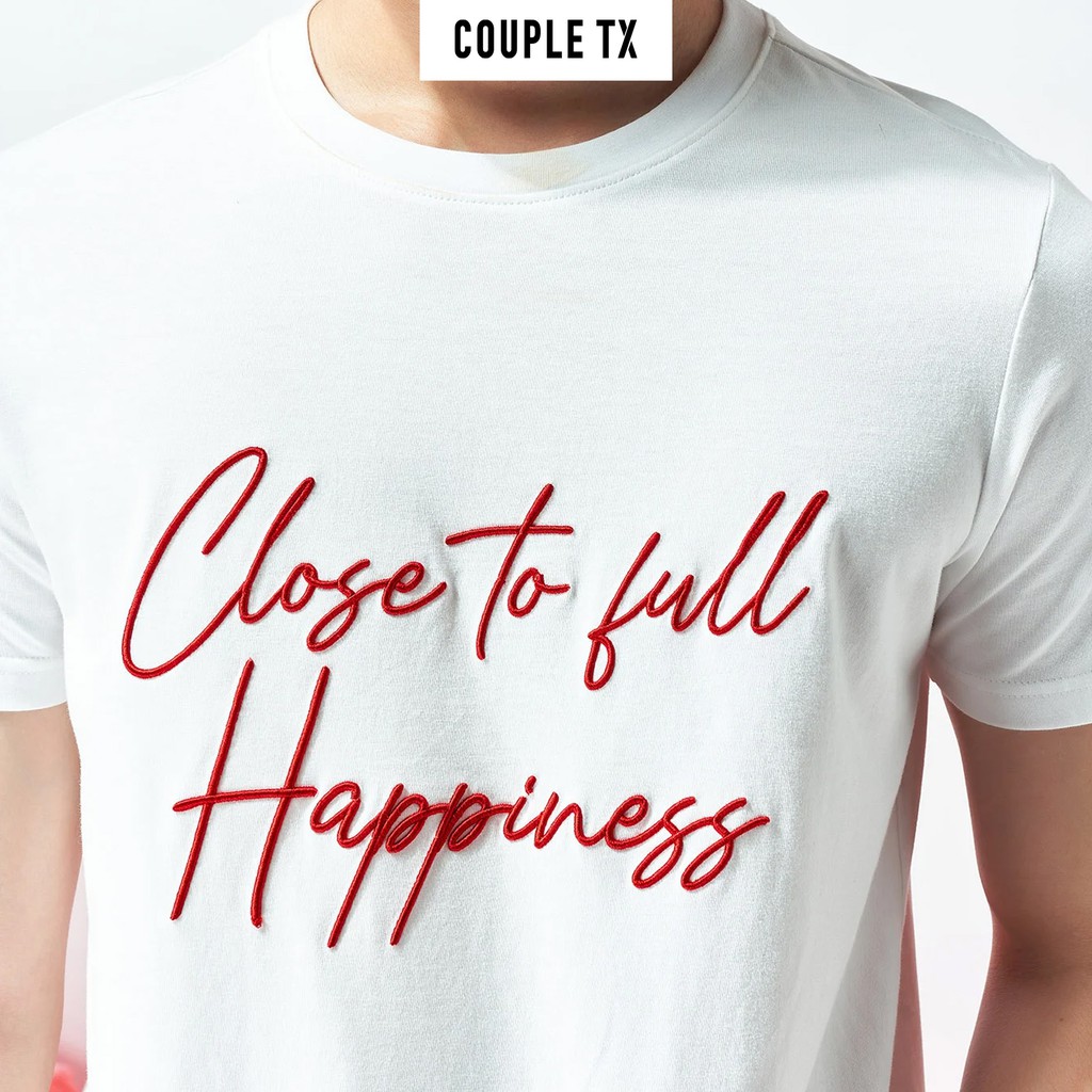 Áo Thun Close To Full Happiness Nam Couple TX MTS 1039