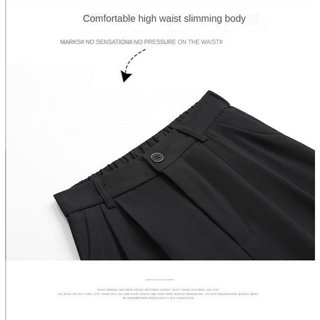 Quần Tây Ống Rộng Lưng Cao Thiết Kế Mới 2022 Thời Trang Cho Nữ