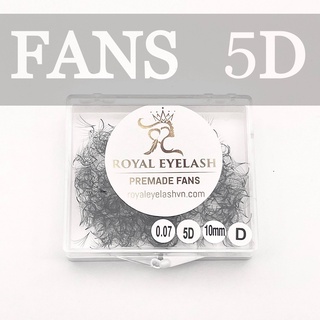 Mi Fan Sẵn  5D ROYAL EYELASH Lông Chồn Cao Cấp /  500 - 1000 fan / C,CC,D /0.07