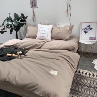 Set chăn ga gối trơn cotton