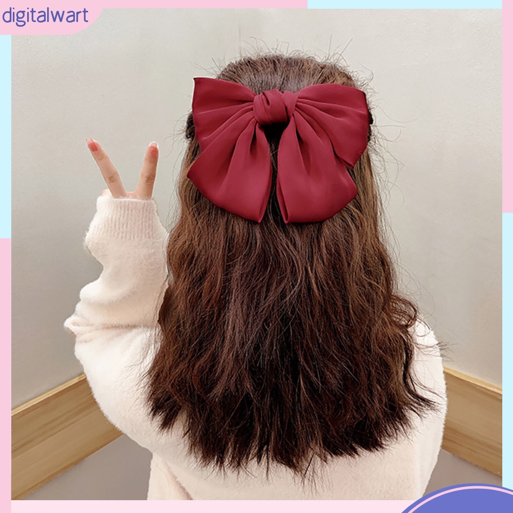 Kẹp tóc hình nơ lớn nhiều màu tùy chọn dễ thương