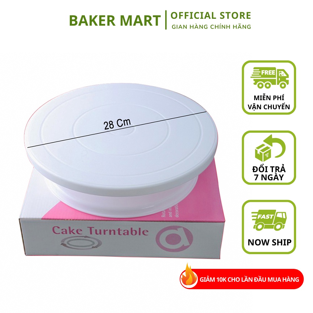 Đế Xoay, Bàn Xoay Dùng Để Trang Trí Bánh Kem, Bánh Sinh Nhật - Dụng cụ làm, bánh Baker Mart