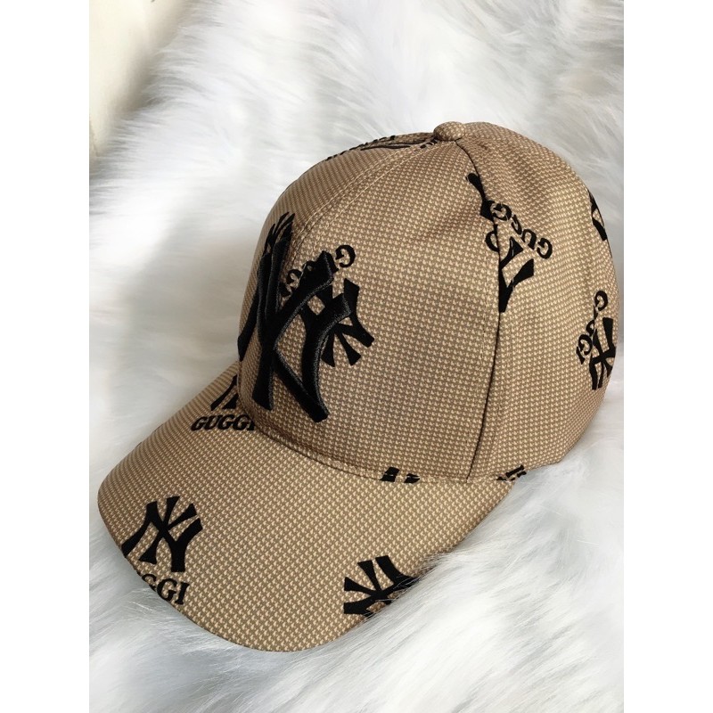 Nón kết thêu NY vải bóng nam nữ