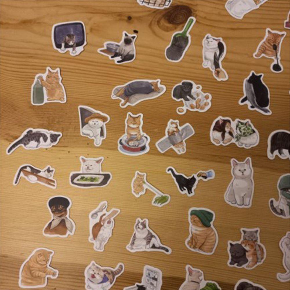 Sticker Dán Trang Trí Sổ Tay DIY Hình Mèo PEWANY Đa Năng Dành Cho Xe Hơi / Guitar / Ván Trượt
