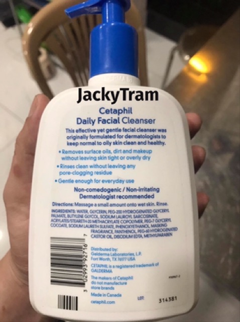Sửa rửa mặt Cetaphil Daily Facial Cleanser 473ml