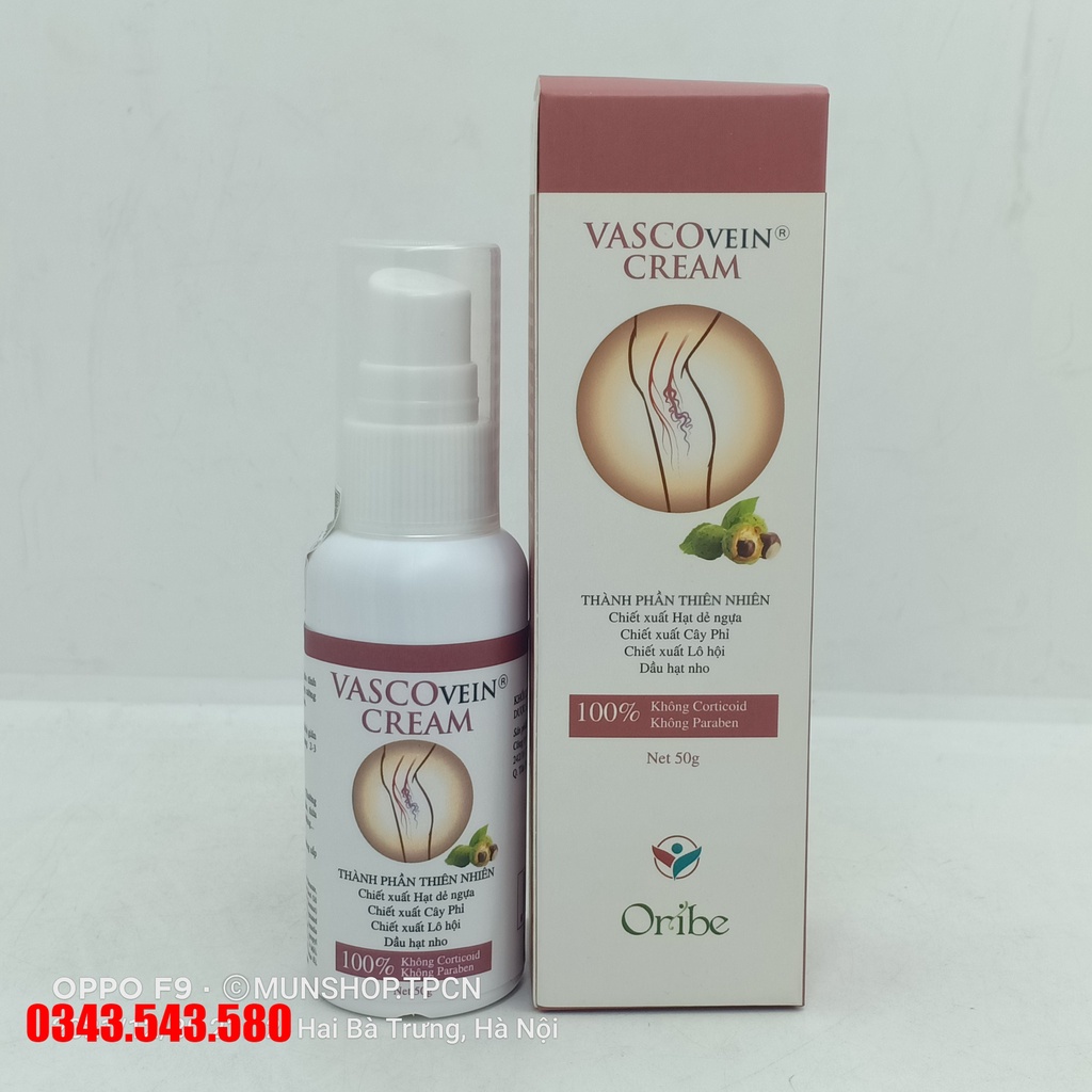 Gel thoa Vascovein cream 50g – Chống suy giãn tĩnh mạch