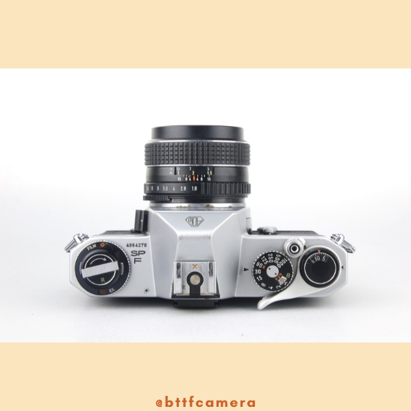 Máy ảnh film Pentax SPF Kèm Ống Kính Pentax Super-Takumar 55mm f1.8
