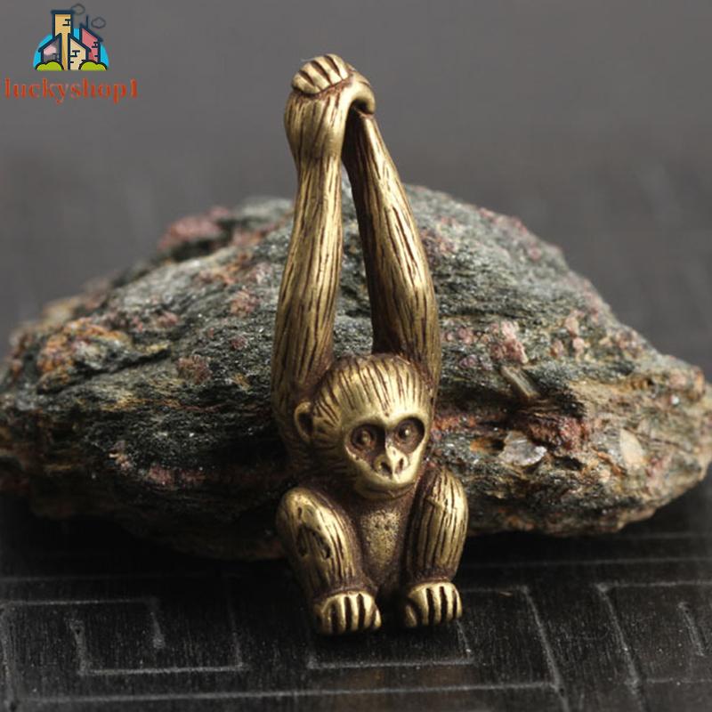 Tượng Hình Khỉ Mini Bằng Đồng Dùng Trang Trí