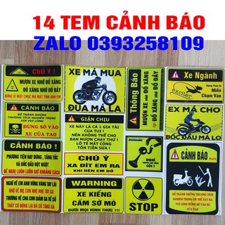 TEM CẢNH BÁO LOGO CẢNH BÁO