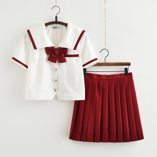 Bộ đồng phục học sinh Nhật Bản ÁO THỦY THỦ ÁO HẢI QUÂN CHÂN VÁY XẾP LI [CÓ SẴN]
