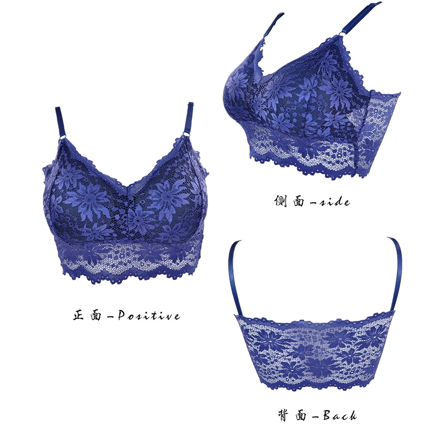 Áo Lót Ren Cổ Chữ V Hở Lưng Không Gọng Có Mút Nâng Ngực Quyến Rũ Dành Cho Nữ | BigBuy360 - bigbuy360.vn