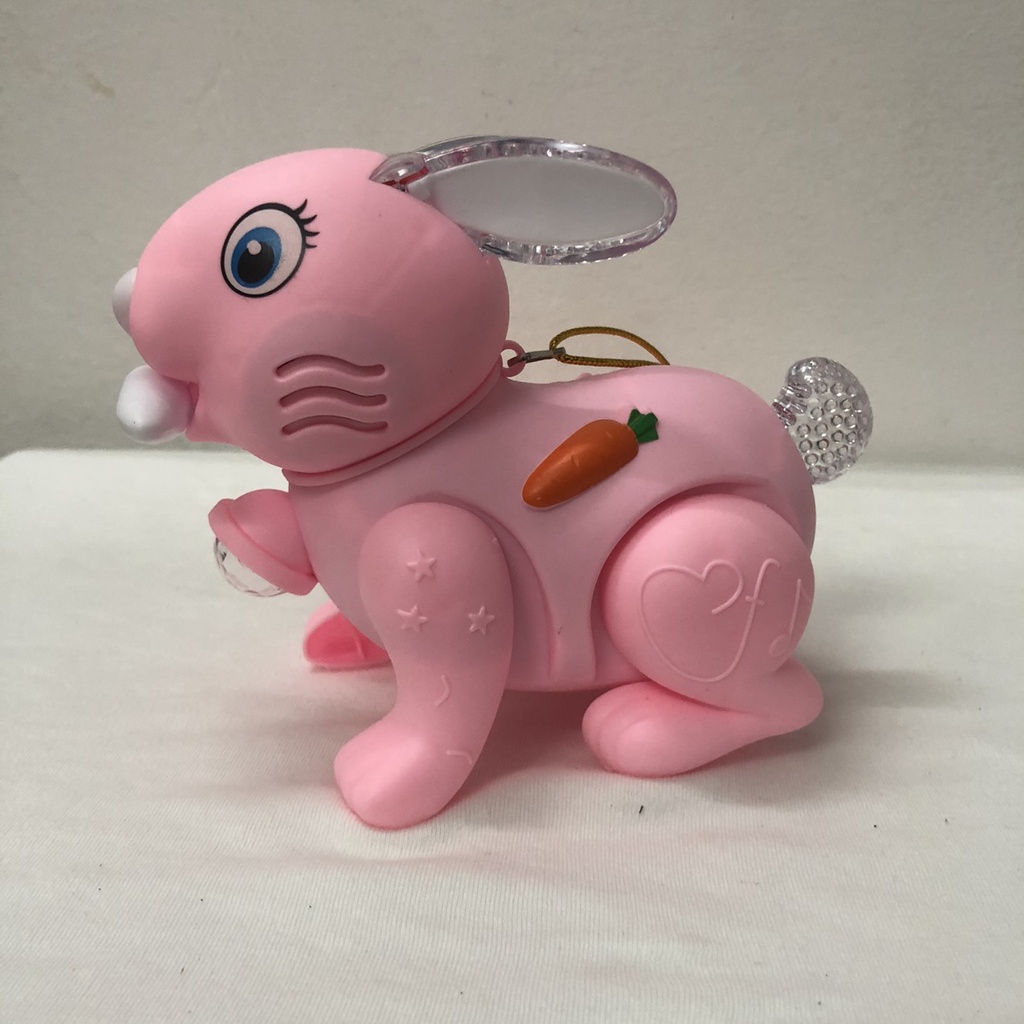 Đồ chơi cho bé hình Lân, cua, bò sữa, vịt, thỏ, kỳ lân, rùa biết đi phát sáng và có nhạc và dây buộc cầm tay cho bé