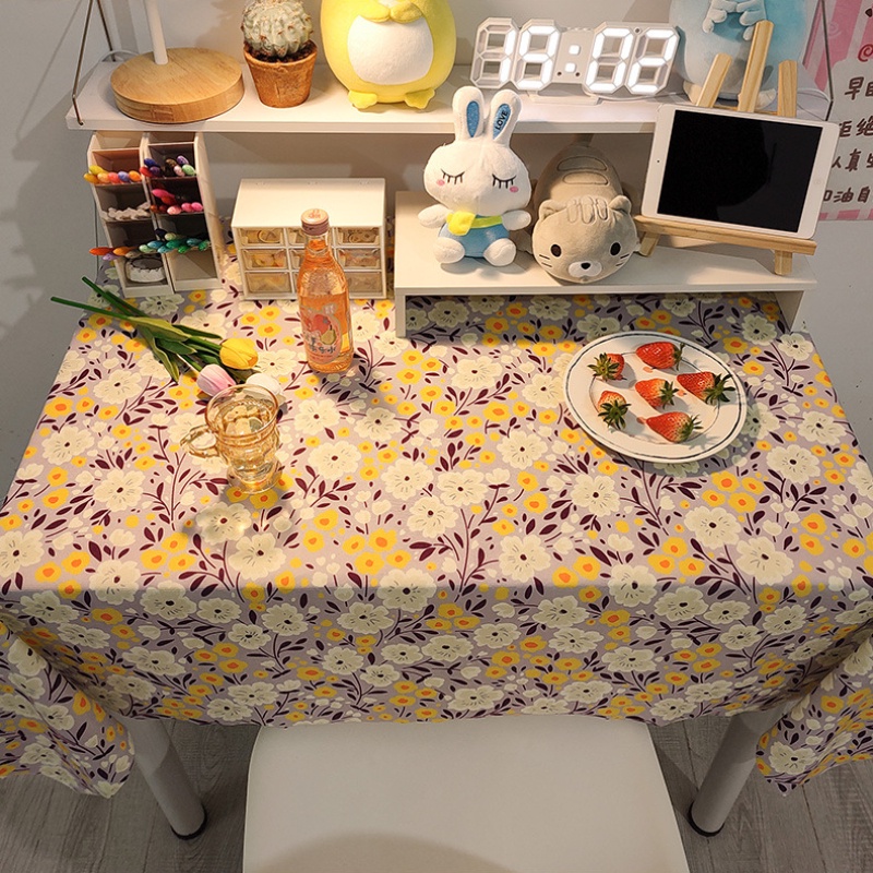 Khăn Trải Bàn Họa Tiết Kẻ Sọc Caro Dài 200cm Để Viết Trà Làm Việc Cho Học Sinh