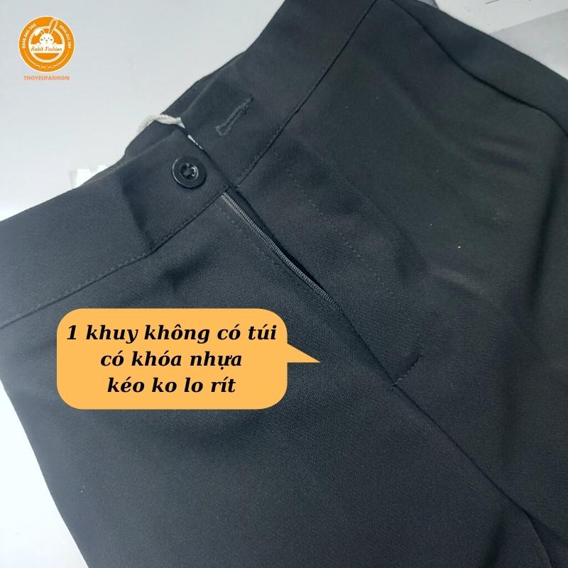 Quần Vải Nữ Ống Loe Cạp Cao Chất Tuyết Mưa Loại 1 Mặc Tôn Dáng