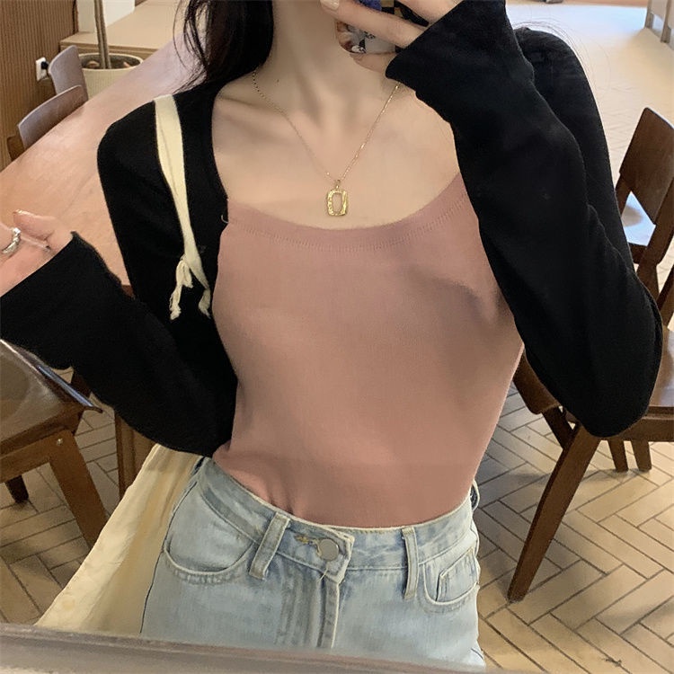 Áo Thun Giả Hai Lớp Tay Dài Dáng Ôm Thời Trang Dành Cho Nữ áo phông nữ JL-TX-30