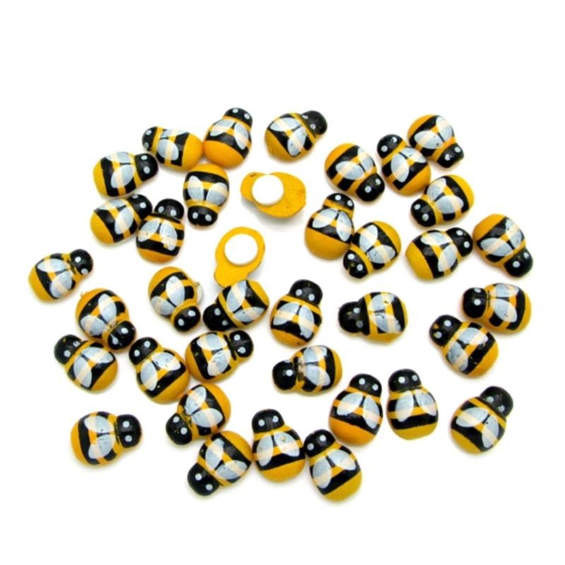 Bộ 10 con ong vàng mini 🐝 - Phụ kiện trang trí sen đá, tiểu cảnh Terrarium