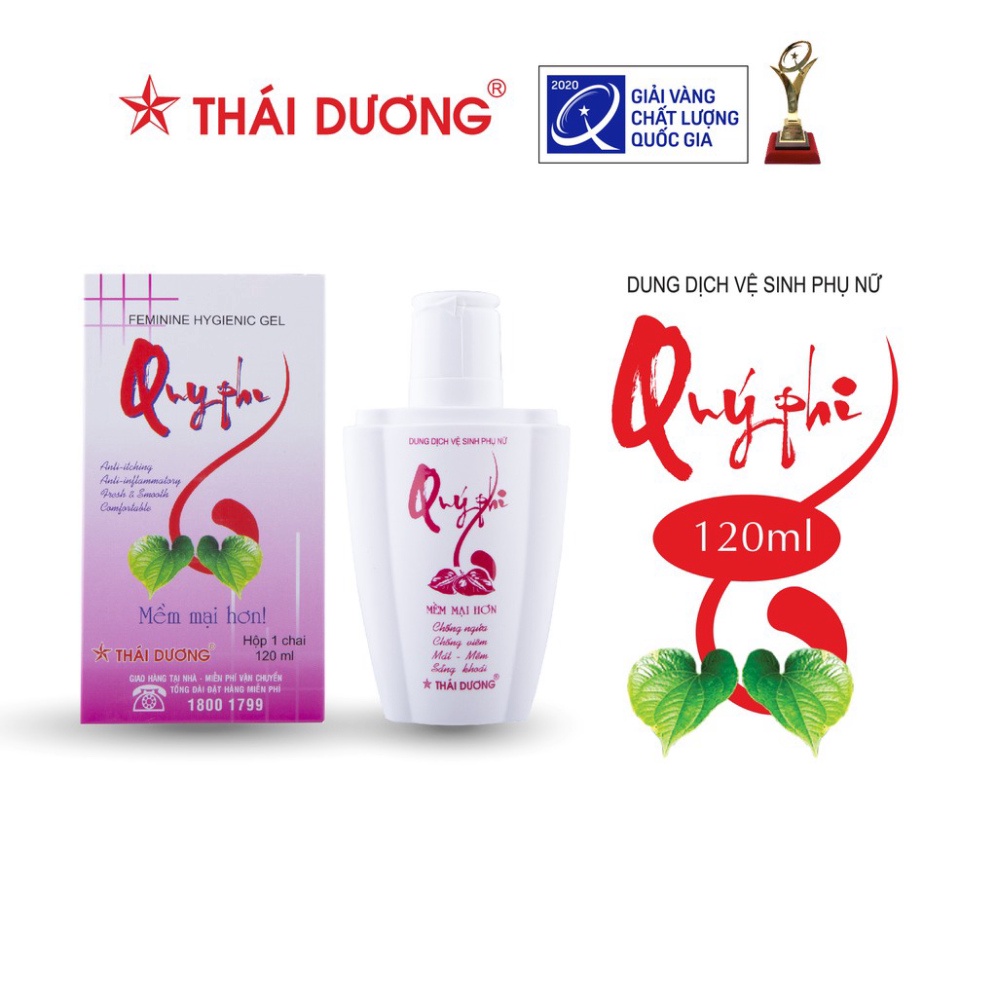 Dung dịch vệ sinh phụ nữ Quý Phi Sao Thái Dương 120ml