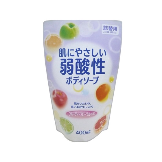 Sữa tắm hương hoa quả tạo bọt mịn, dưỡng ẩm hiệu Animo Nhật bản túi 400ml