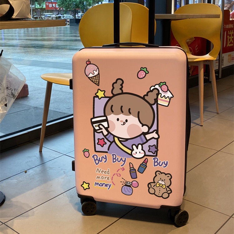 Vali Du Lịch 22 24 26 Inch Có Mật Khẩu Phong Cách Hàn Quốc