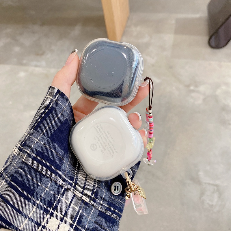 Vỏ Bảo Vệ Hộp Sạc Tai Nghe samsung galaxy Buds 2 / Buds Live / Buds FE / Buds2 Pro / Buds Pro ins Hình Hoa tulip / Gấu Dễ Thương Kèm Móc Treo Tiện Dụng