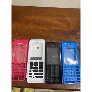 Vỏ nokia 206 đen, hồng, xanh (mặt trước và nắp sau)/ko bảo hành!