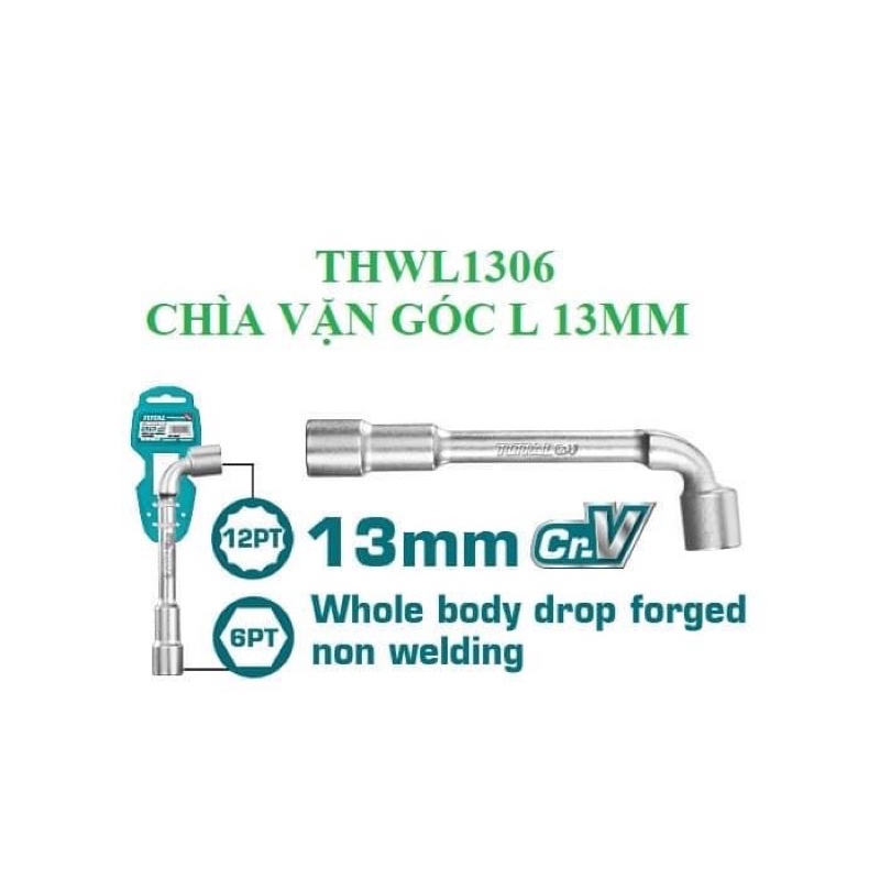 THWL1306 Cần điếu thép Cr-V TOTAL loại 13mm