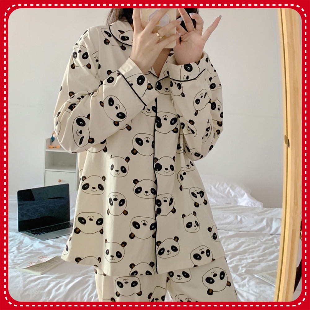 Đồ Ngủ Pijama Dài Tay, Bộ Ngủ Dài Tay Ulzzang Nhiều Màu | BigBuy360 - bigbuy360.vn