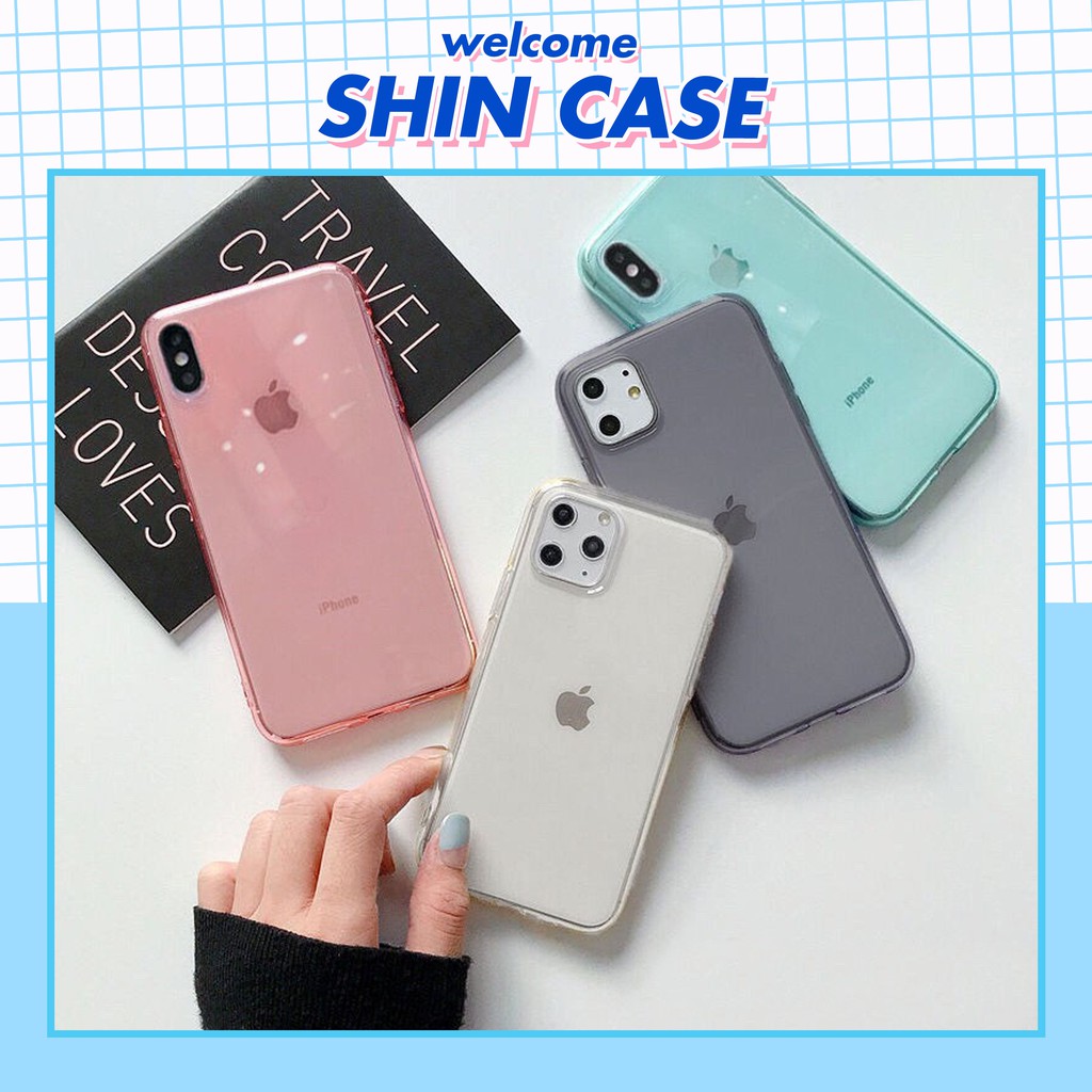 Ốp điện thoại Pastel Trong Suốt cho Iphone 5/5s/6/6plus/6s/6s plus/6/7/7plus/8/8plus/x/xs/xs max/11/11 pro/11 promax | BigBuy360 - bigbuy360.vn
